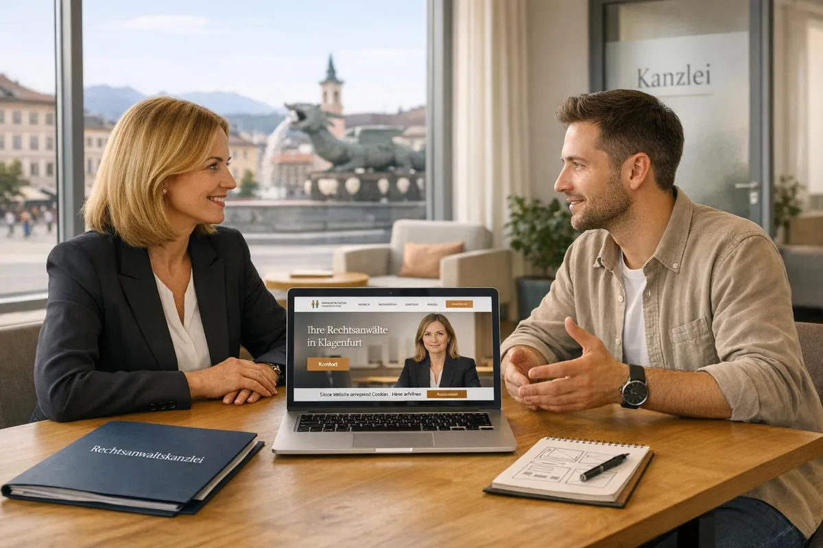 Webdesign für Kanzleien in Kärnten: Vertrauen digital aufbauen