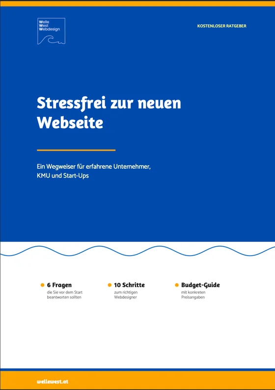 E-Book: Stressfrei zur neuen Webseite – Kostenloser Ratgeber von WelleWest Webdesign